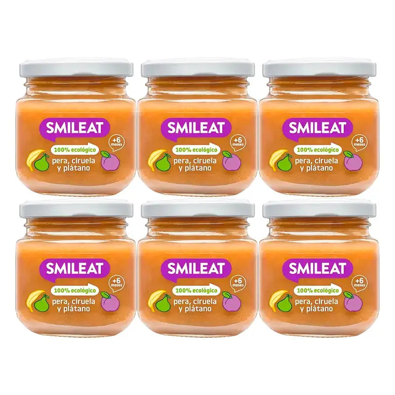 Smileat Three Fruits Jar, Pack 6 x 130 Gr