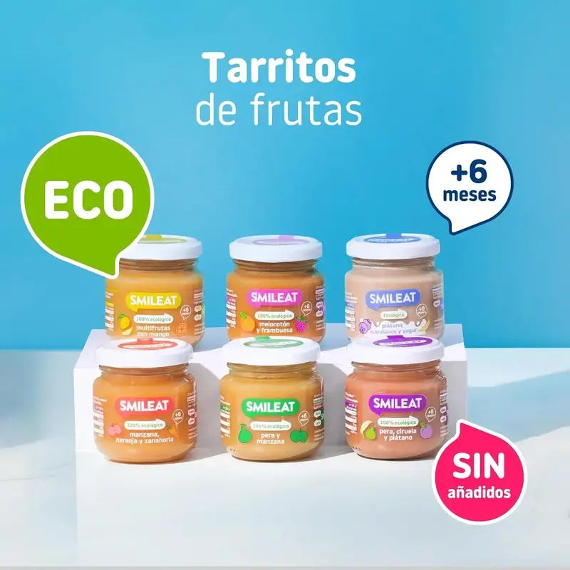 Smileat Three Fruits Jar, Pack 6 x 130 Gr