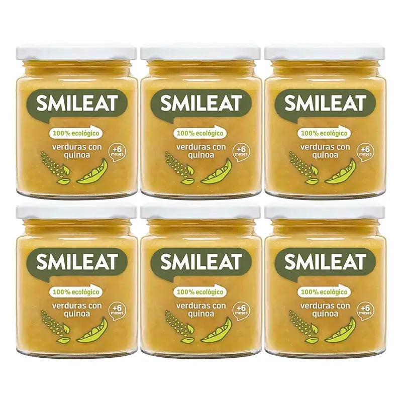 Smileat Organic Vegetable and Quinoa Snack, 6x230g