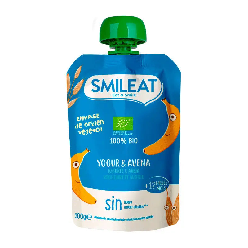 Smileat Pouch Yoghurt & Oatmeal, 100g