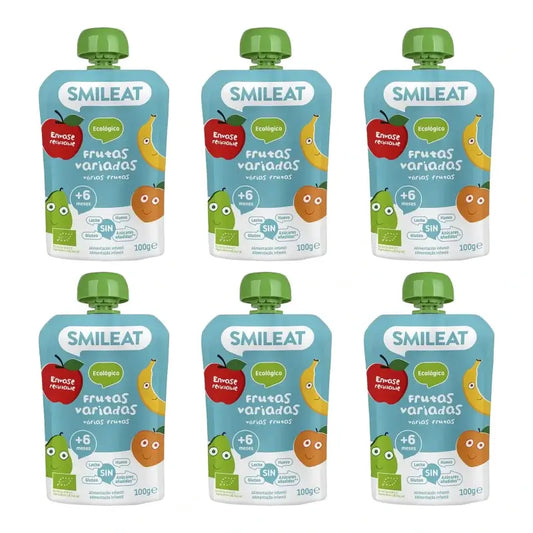 Smileat Pouch – Mixed Fruit 100 g, pack of 6