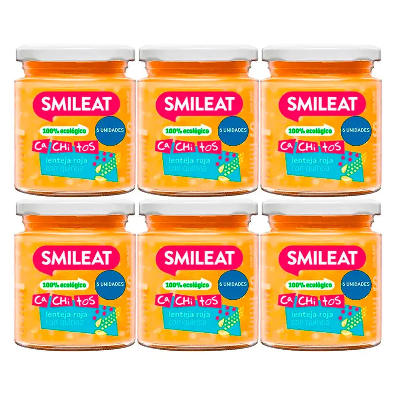 Smileat Organic Lentil and Quinoa Chunks Organic, 6x230g