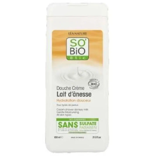 So'Bio Etic Moisturising Shower Gel. Gentle Donkey Milk 650Ml. Bio