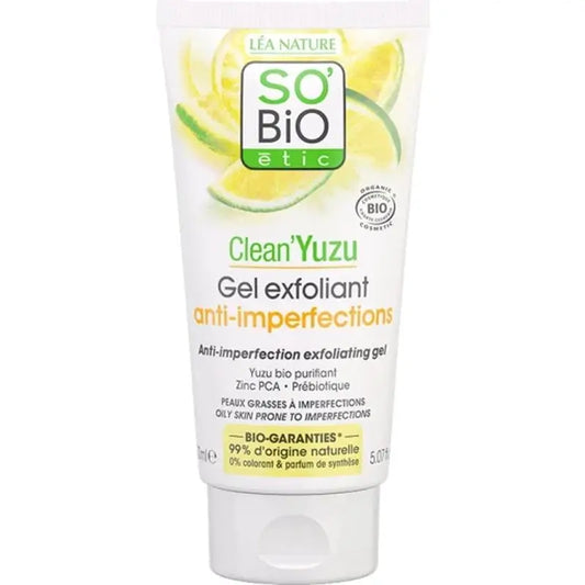 So'Bio Etic Exfoliating Gel Clean Yuzu Anti Imperfections 150M