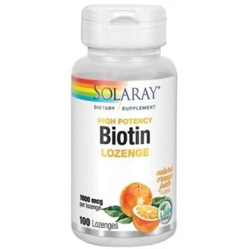 Solaray Biotin 1000Mcg. 100 Sublinguals Tablets