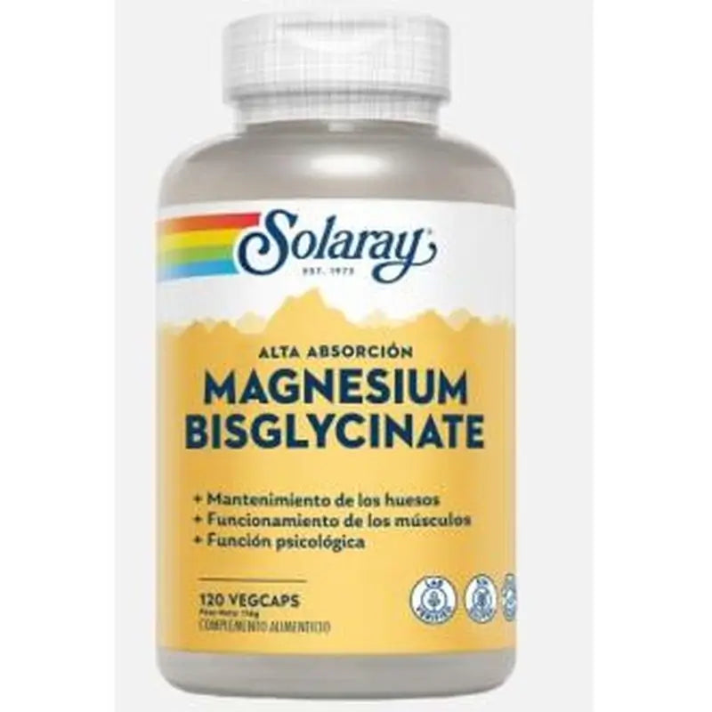 Solaray Bisglycinate Magnesium 120 Capsules
