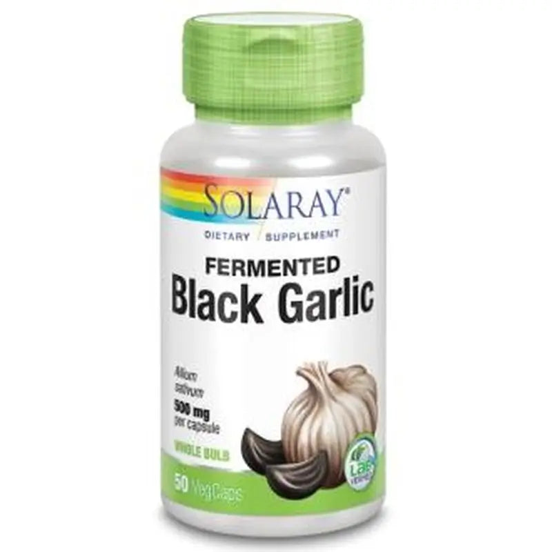 Solaray Black Garlic Bulb (Black Garlic) 500Mg. 50 Capsules
