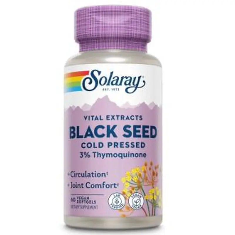 Solaray Black Seed Cumin Black 60V Capsules