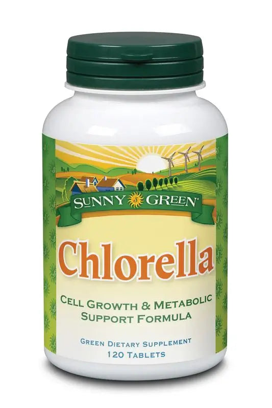 Solaray Chlorella Sunny Green, 120 Tablets 1500 Mg
