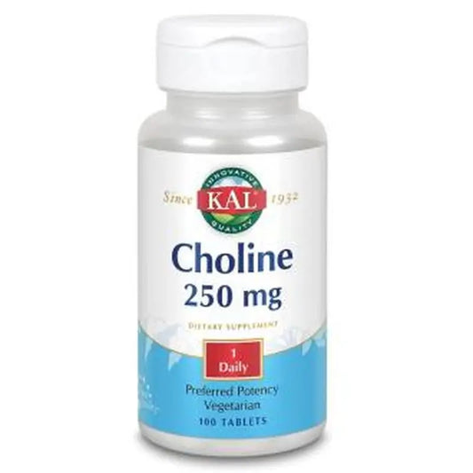Solaray Choline Kal 250Mg. 100 Tablets