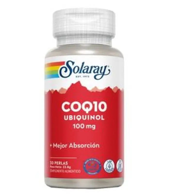 Solaray Coq10 Ubiquinol 100Mg. 30Pearls