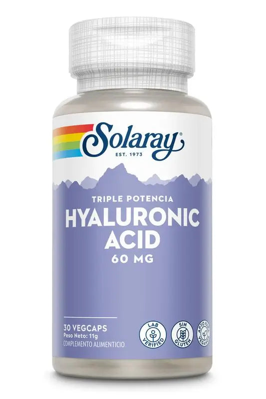 Solaray Hyaluronic Acid 60 Mg, 30 Capsules