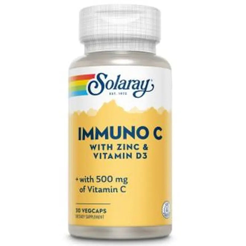 Solaray Immuno C +D3+Zn 30V Capsules