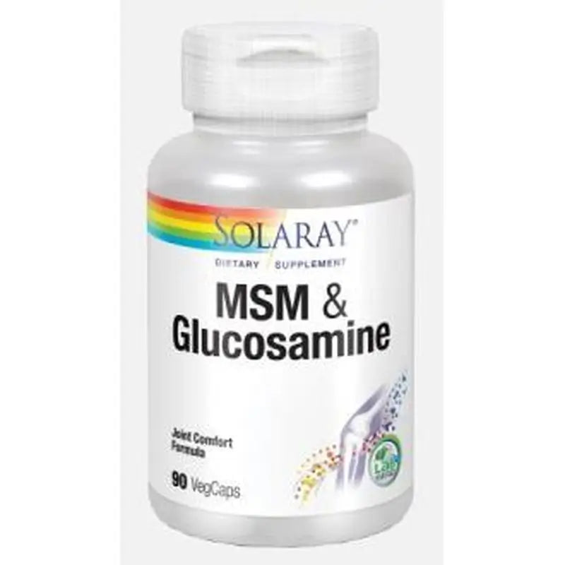Solaray Msm And Glucosamine 90 Capsules