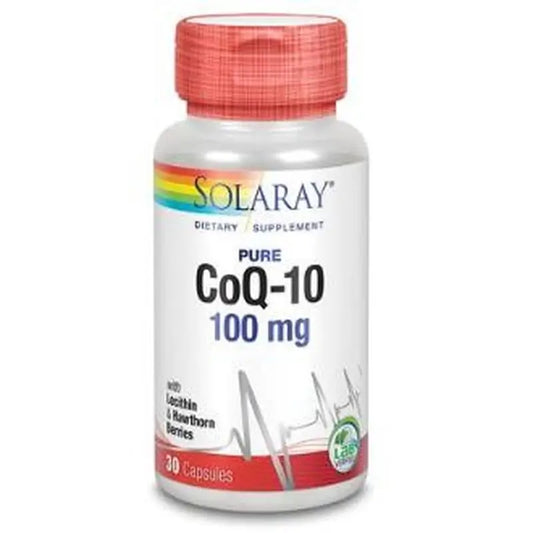 Solaray Pure Coq10 100Mg 30 Capsules