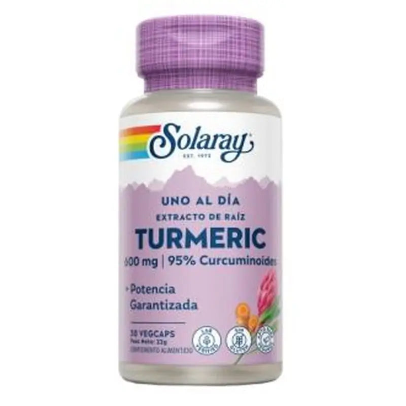 Solaray Turmeric 600Mg. 30 Capsules