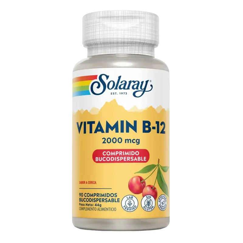 Solaray Vit. B12 2000 Mcg. 90 Comp. Sublingual