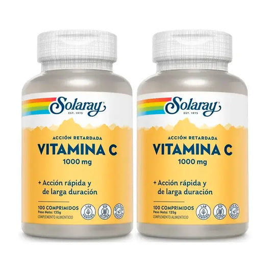 Solaray Vitamin C 1000 Mg. Pack 2 x 100 Comp.