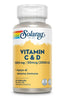 Solaray Vitamin C & D, 60 Capsules