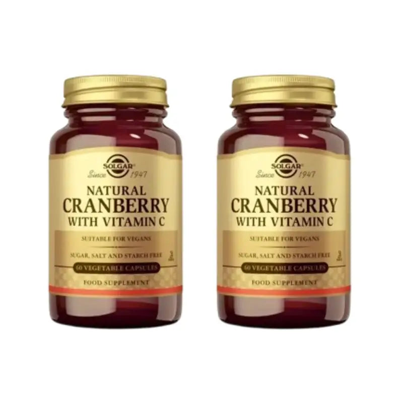 Solgar Cranberry With Vitamin C, 2X60 Veggie Capsules