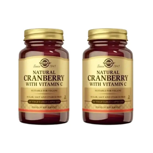 Solgar Cranberry With Vitamin C, 2X60 Veggie Capsules