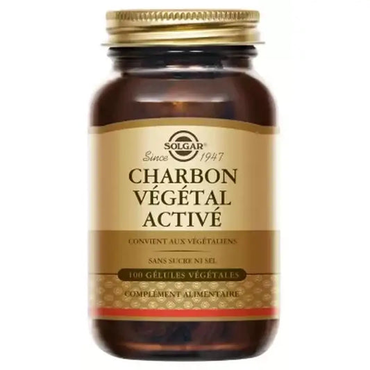 Solgar Activated Charcoal 300mg, 100 Capsules