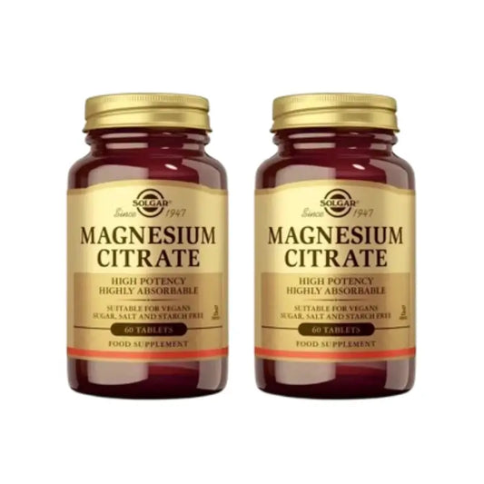 Solgar Magnesium Citrate, 2X60 Tablets