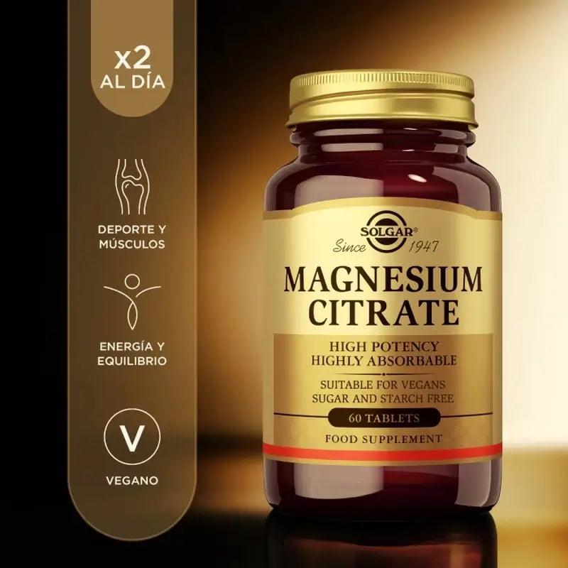 Solgar Magnesium Citrate, 2x120 Tablets