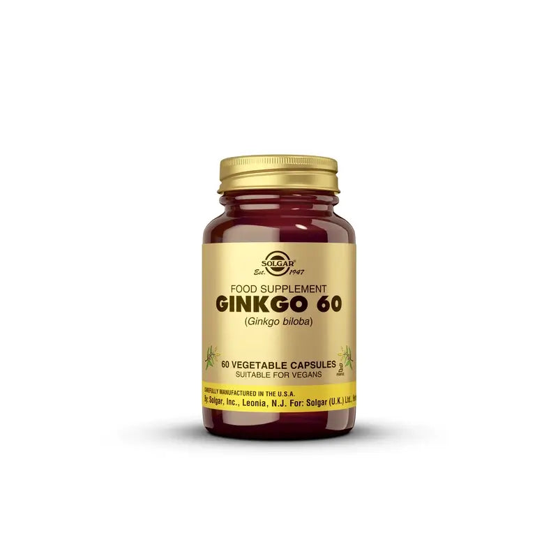 Solgar Ginkgo 60, 60 Capsules