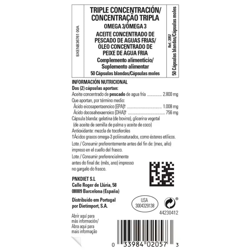 Solgar Omega-3 Triple Concentration, 100 capsules