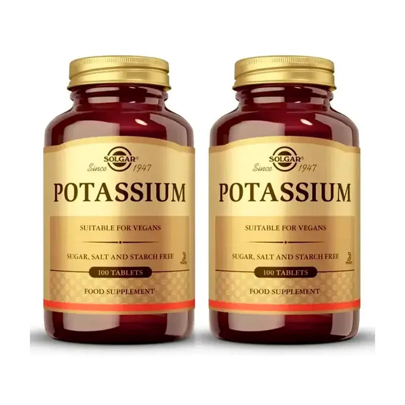 Solgar Potassium, Pack 2 x 100 tablets