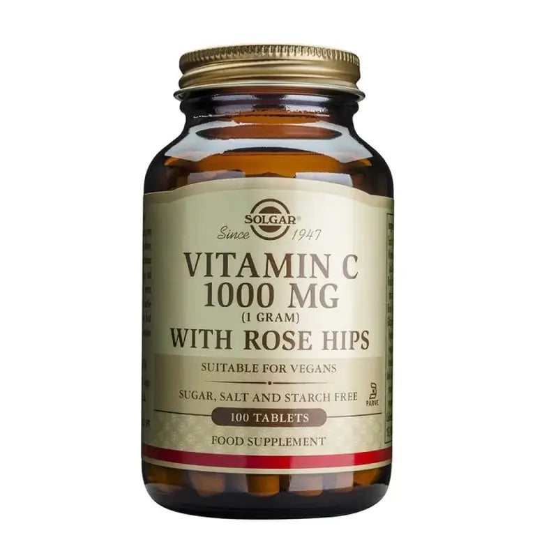 Solgar Rose Hips 1000 mg, 100 tablets
