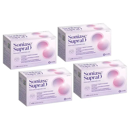 Soniase Supra D, Pack 4 x 30 Sachets x 5 grams