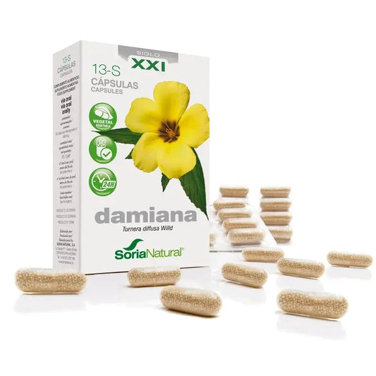 Soria Natural 13-S Damiana Prolonged Release , 30 capsules