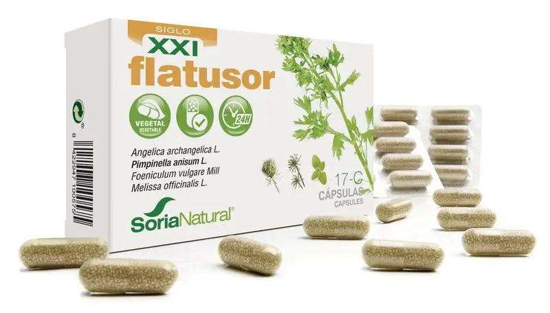 Soria Natural 17-C Flatusor Prol. Sxxi Release, 30 Capsules