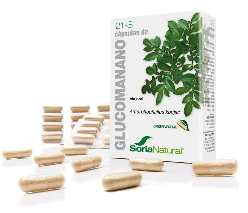 Soria Natural 21-S Glucomannan 400 Mg, 60 Capsules