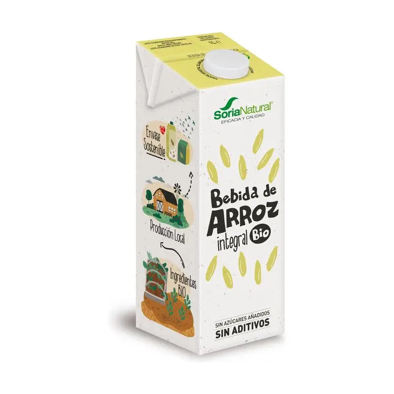 Soria Natural Rice-Based Plant-Based Drink, 6 x 1L