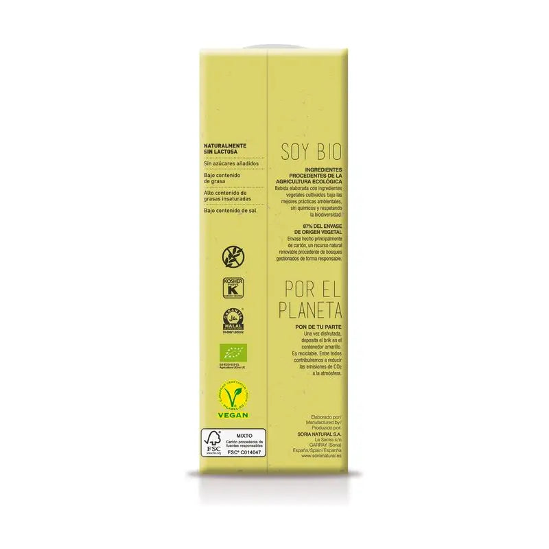 Soria Natural Rice-Based Plant-Based Drink, 6 x 1L