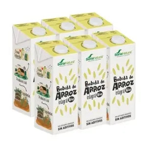 Soria Natural Rice-Based Plant-Based Drink, 6 x 1L