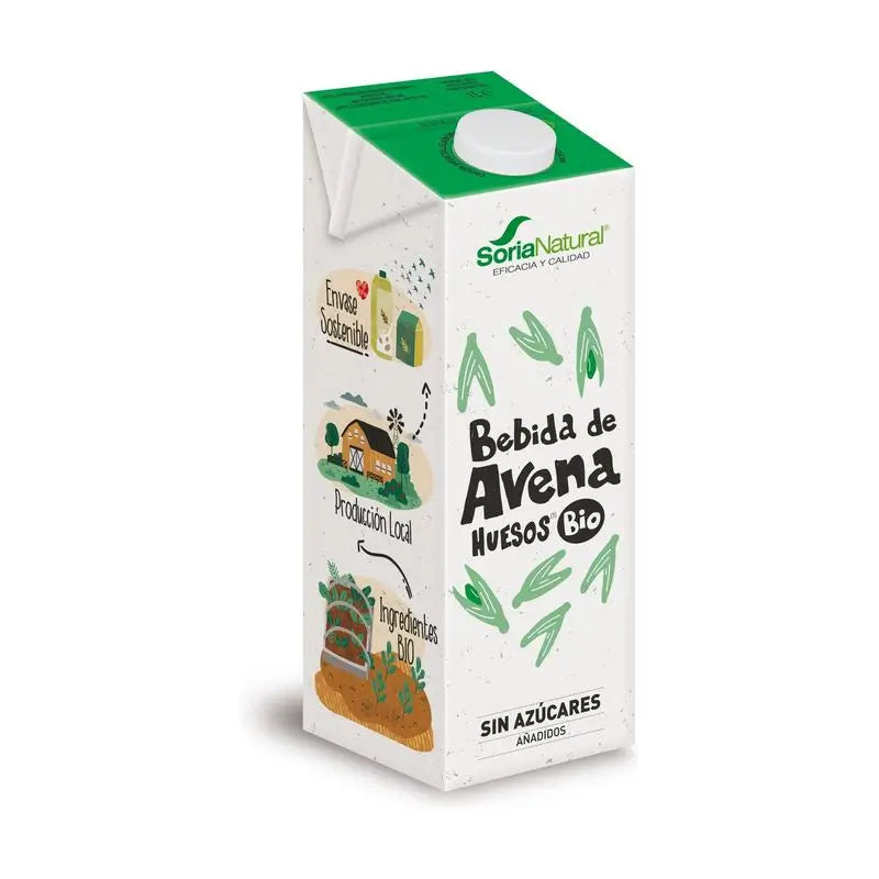Soria Natural Oat-Based Plant-Based Drink for Strong Bones, 6 x 1L
