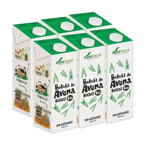 Soria Natural Oat-Based Plant-Based Drink for Strong Bones, 6 x 1L