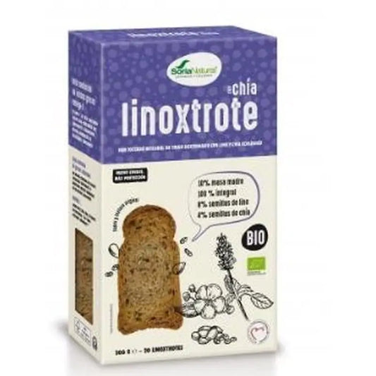 Soria Natural Biscote Linoxtrote Wholemeal with Chia-Flax 300G Bio
