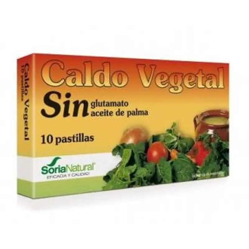 Soria Natural Caldo Vegetal 10Pastilles