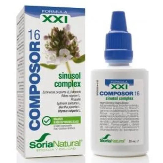 Soria Natural Composor 16 Sinusol Complex Xxi 25Ml.