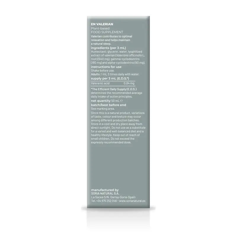 Soria Natural Valerian Natural Extract, 50 ml