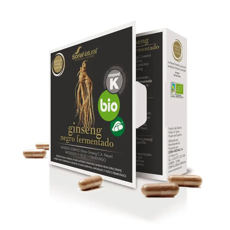 Soria Natural Ginseng Black Bio , 24 capsules