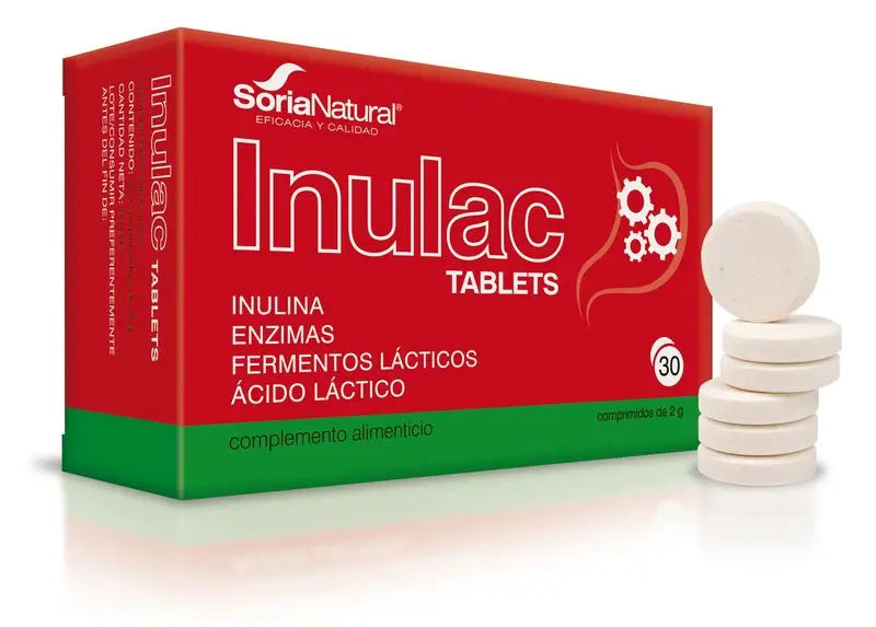 Soria Natural Inulac Tablets, 30 Tablets