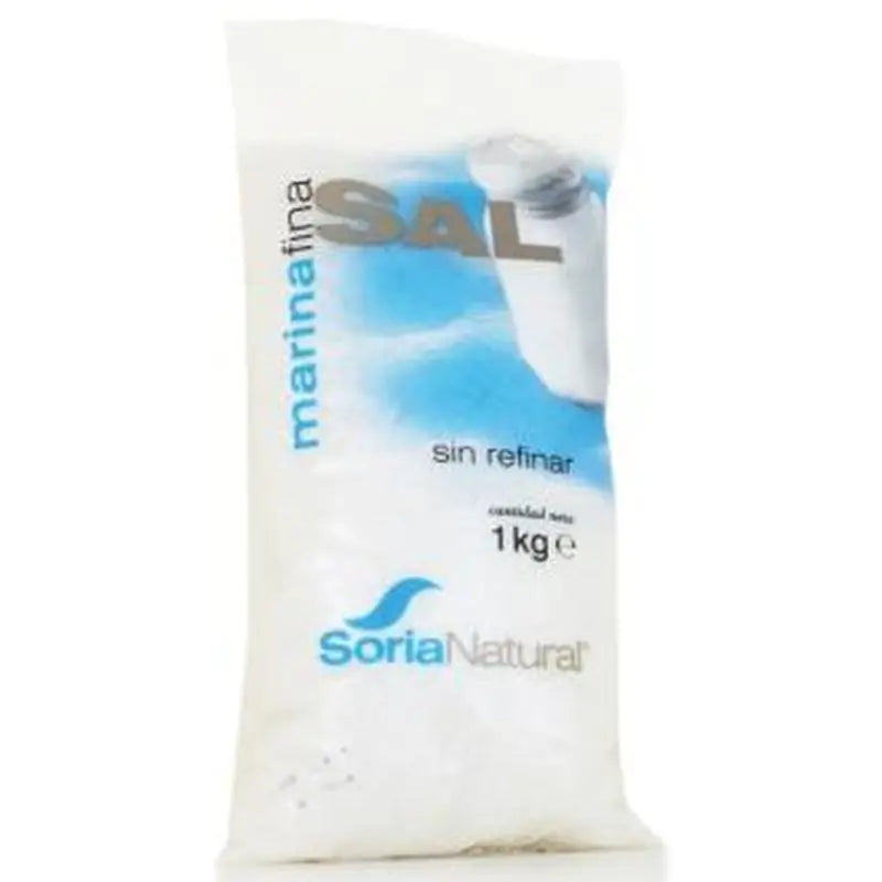 Soria Natural Fine Sea Salt 1Kg.