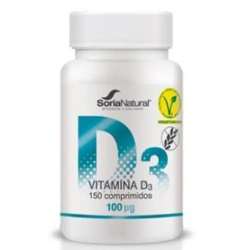 Soria Natural Vitamin D3 Sustained Release 250Mg 150Co Vegan