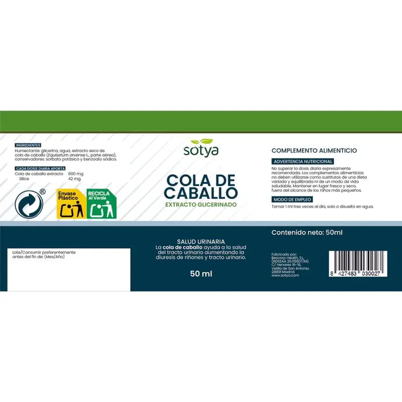 Sotya Horsetail Extract 50Ml.